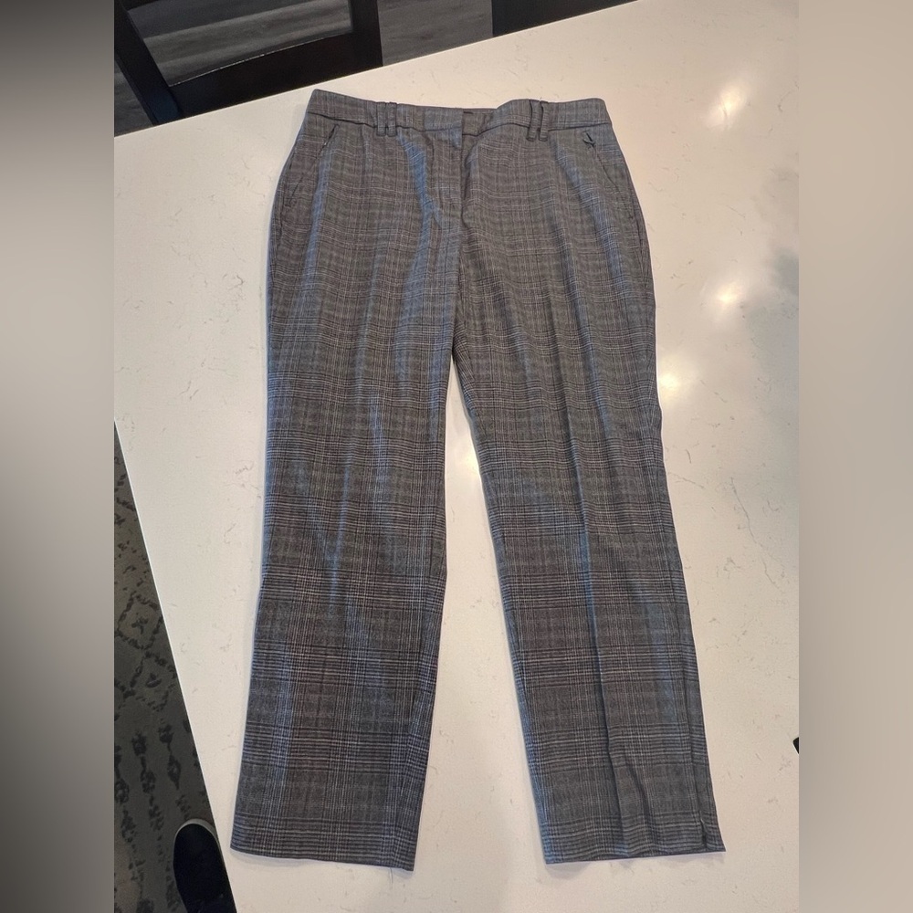 WHBM The Plaid Slim Ankle Pant Size 12